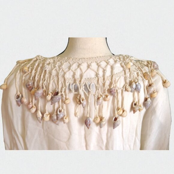 Vintage Rare Shell Embellished Blouse - Picture 5 of 5